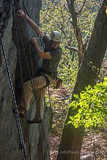 Photo climbing session at Raven Rock Hollow, October 16, 2016. IndyVision Photography 2016.